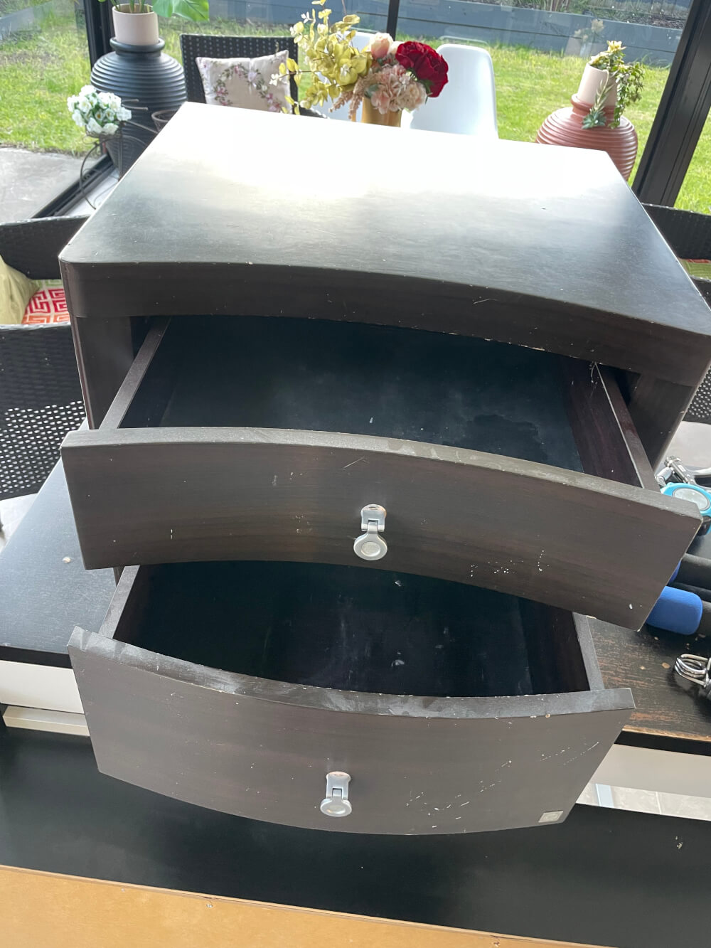 Bed side Table 2 drawers Harvey Norman Brand BBX Connect